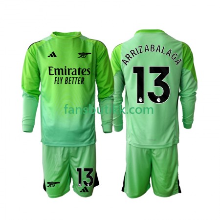 Fotballdrakt Arsenal Kepa Arrizabalaga 13 Keeper Barn Bortetrøye 2025-2026 Langermet
